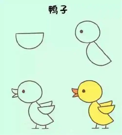 小动物简笔画可爱卡通小动物简笔画图片