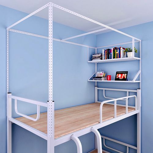 宿舍h通用寝室不锈钢支架床帘遮光布蚊帐上铺下铺单人床支架定制