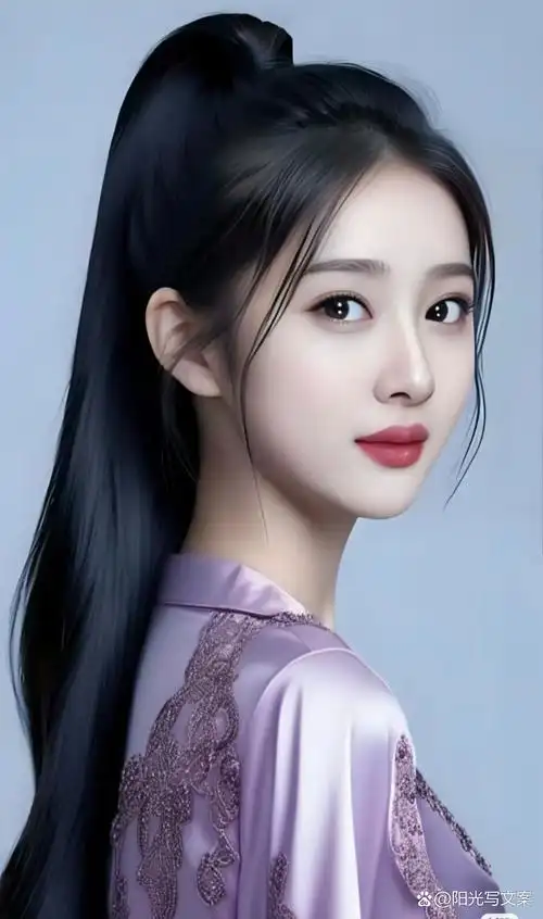 迷人的马尾辫美女