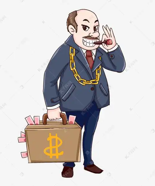 暴发户老板抽雪茄