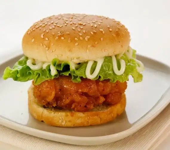 新奥尔良烤鸡腿堡