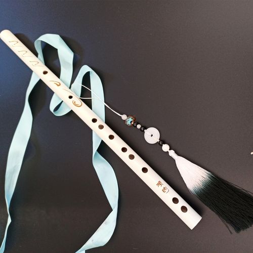 横竖笛子两用白笛子零基础儿童魔道古风刻字初学横笛顾昀穗子cos表演