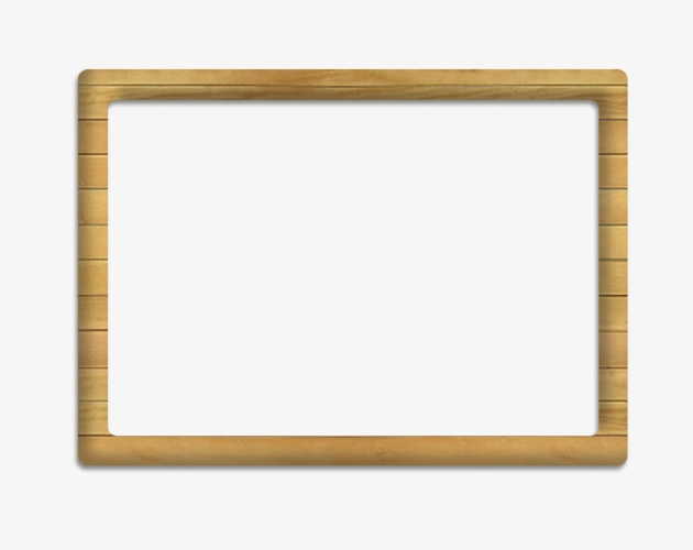 原木长方形相框