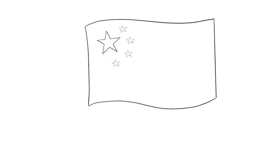 五星红旗简笔画 五星红旗简笔画怎么画