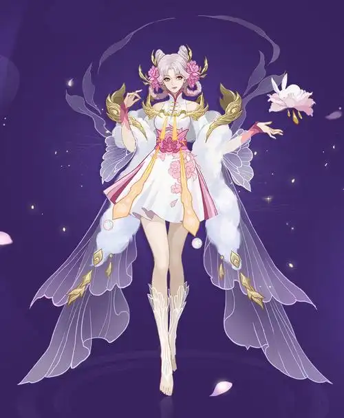 《王者荣耀》嫦娥拒霜思皮肤官方稿