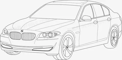 宝马5系矢量图