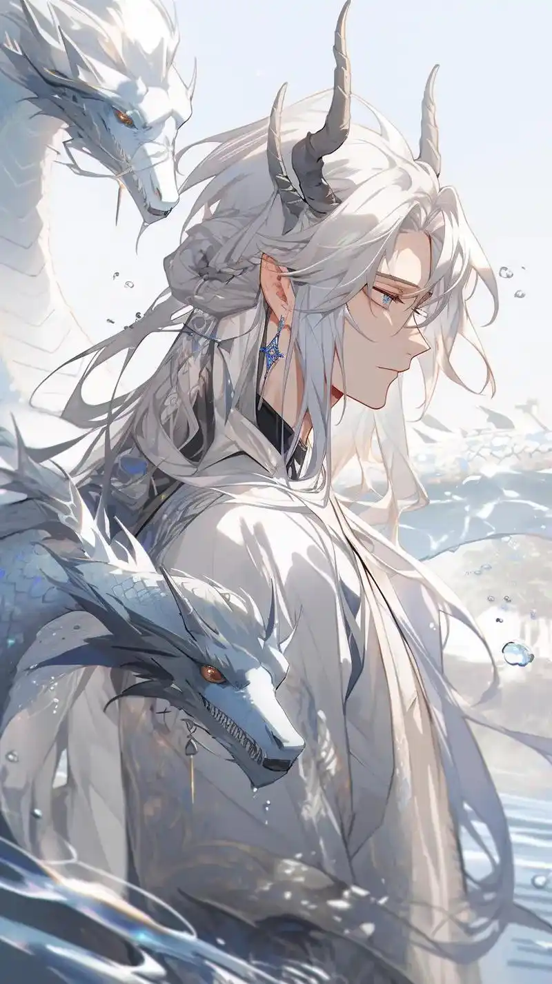 小青龙.#绝美 #古风 #白毛 #高冷 #二次元 - 抖音