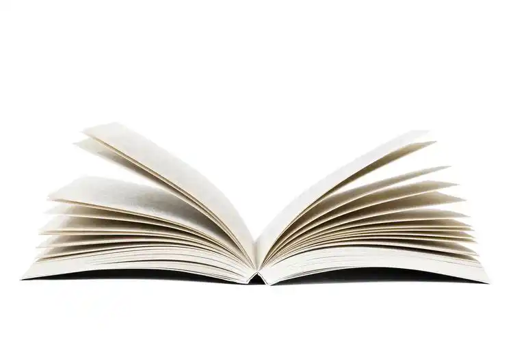 白底一本翻开的书读书分相会阅读世界读书日