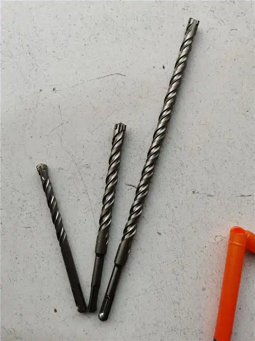 圆头十字冲击钻头电锤混凝土圆柄穿墙过墙转头四坑合金四刃钻-马六甲