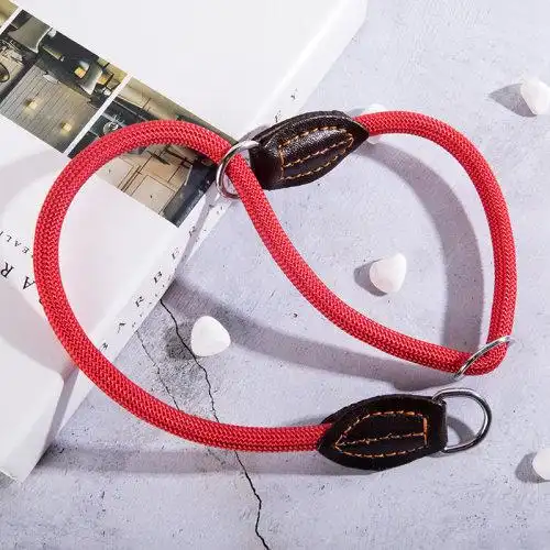 俏尾巴smarttail牵引系列犬用尼龙项圈红色s号