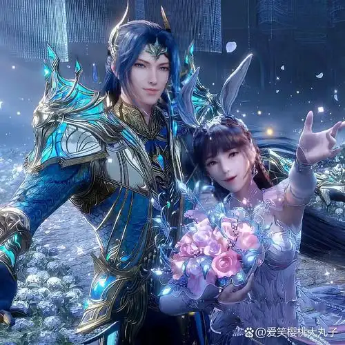 斗罗大陆唐三小舞  !结婚照片!