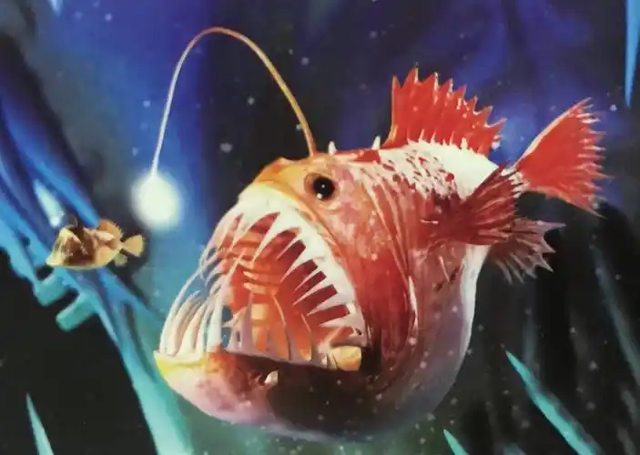 说到在深海可以发光的生物,灯笼鱼以及电灯怪无疑都参照了鮟鱇这种
