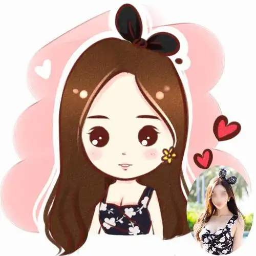 q版头像卡通人物形象logo设计真人照片转手绘漫画定制作情侣微信