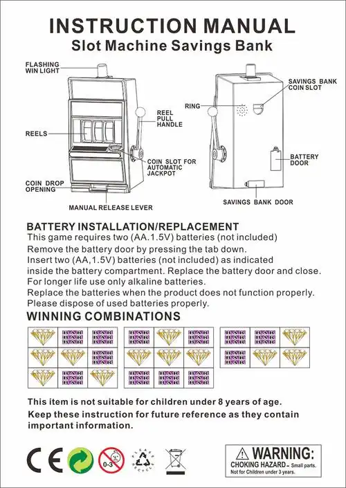 创意老虎机储钱罐/疯狂钻石版老虎机游戏机 储钱罐_义乌市中夫电子