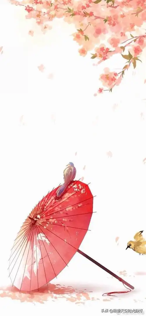 白话文译成唯美古文配图古风高清手机壁纸背景图