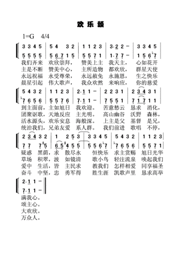 欢乐颂_简谱_用户传谱 | 搜谱——打造全国最大的歌谱搜索引擎