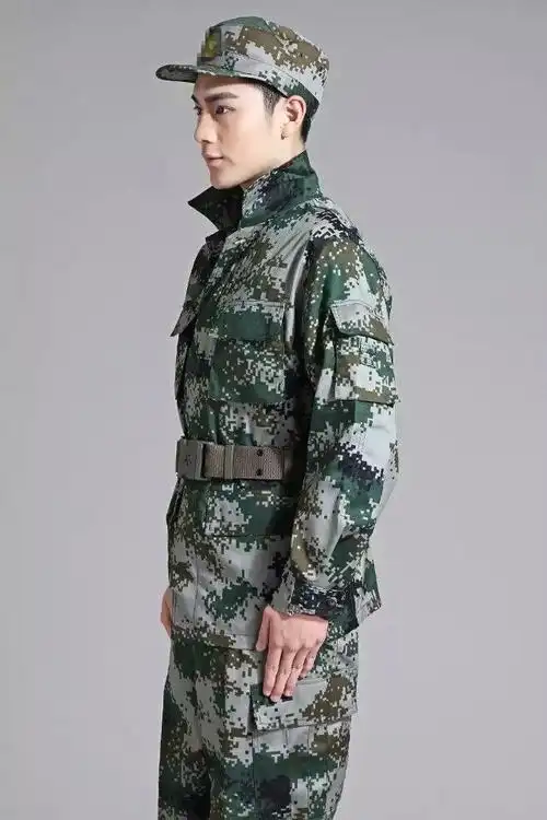 hoscene07式林地丛林迷彩服男套装春夏秋季林地迷彩作训服速干耐磨