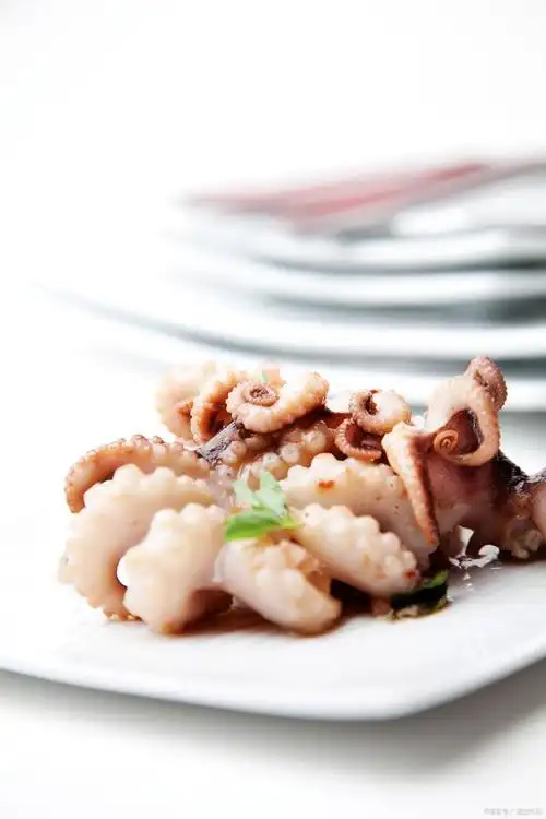 八爪鱼又名章鱼,是一种头足类软体动物,具有八条触手(腕)及两对口吸盘