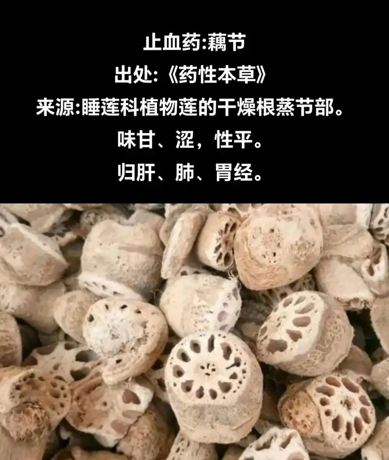 中药材 #中草药科普#藕节#止血药 - 抖音