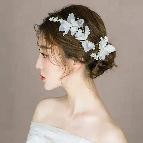 新娘头饰韩式新款头发发饰套装超仙简约结婚配饰森系婚纱礼服饰品456
