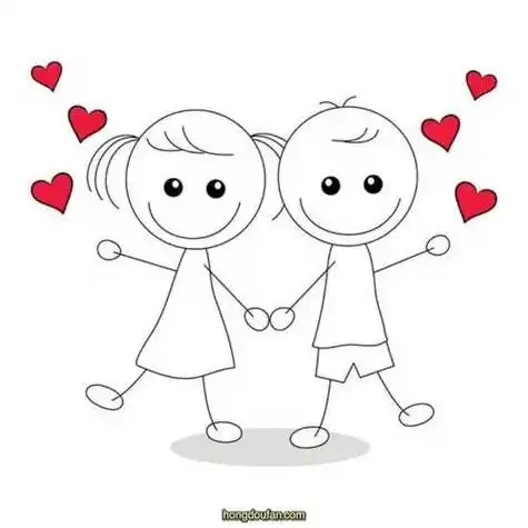 小元素小学生简笔画手拉手手绘小元素火柴人简笔画男生收录时间