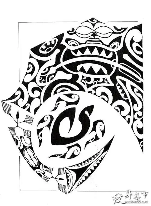 玛雅图腾纹身,玛雅图腾纹身手稿,玛雅图腾纹身手稿图案2