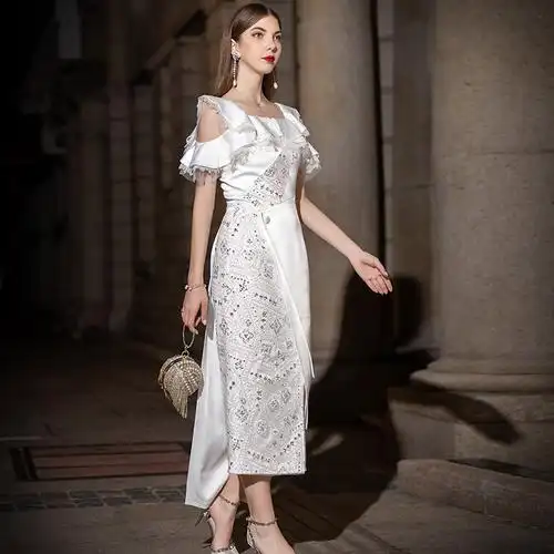 礼服法式小礼名媛气质轻奢设计感小洋装宴会礼服