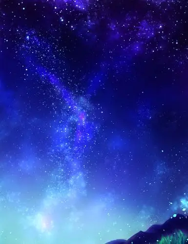 唯美星空壁纸梦幻般的蓝色