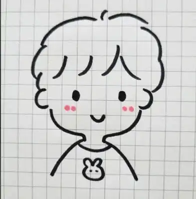 线稿 474474卡通头像男生简笔画小孩头像男生简笔画简笔画 可爱头像小