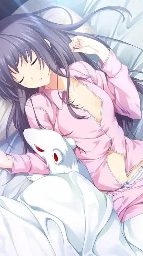 睡着的女孩子 动漫图片 谢谢