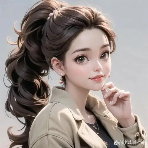 女生头像95一组漂亮的高马尾小姐姐95