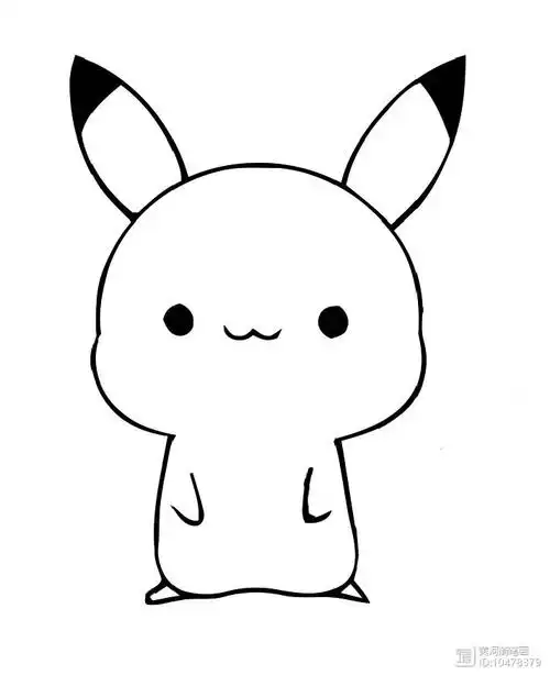 【简笔画】皮卡丘简笔画 分步画法
