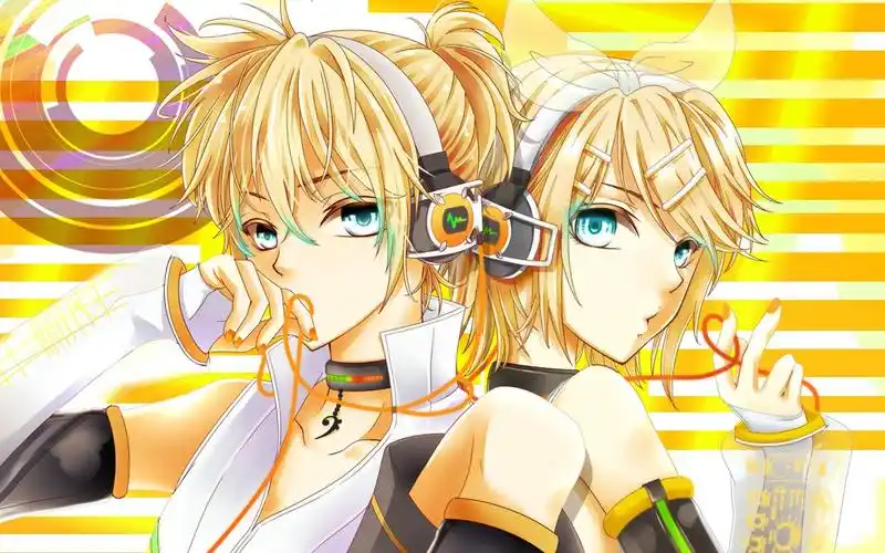 镜音双子动漫图片,高清图片-壁纸族