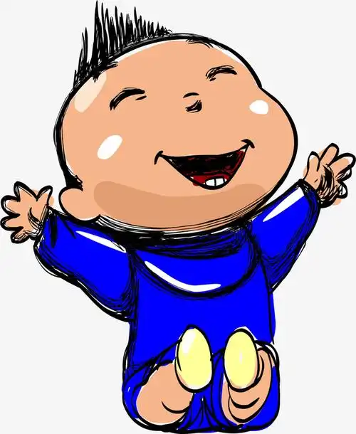 手绘可爱卡通婴儿