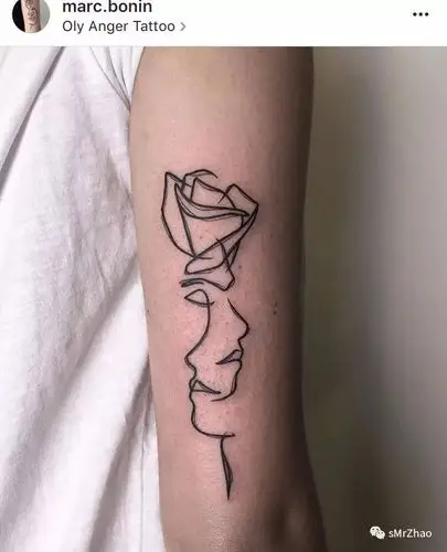 smrzhao纹身推荐(第 130 期)| 黑白 · 线条 · 抽象 · 极简肖像