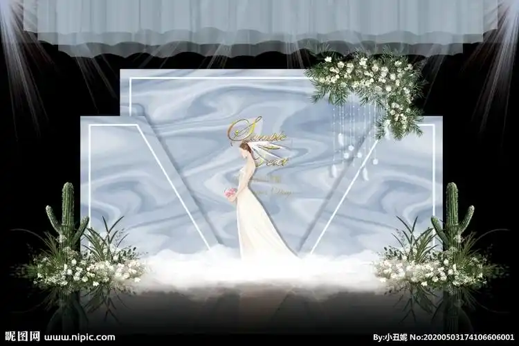 婚礼喷绘素材图片