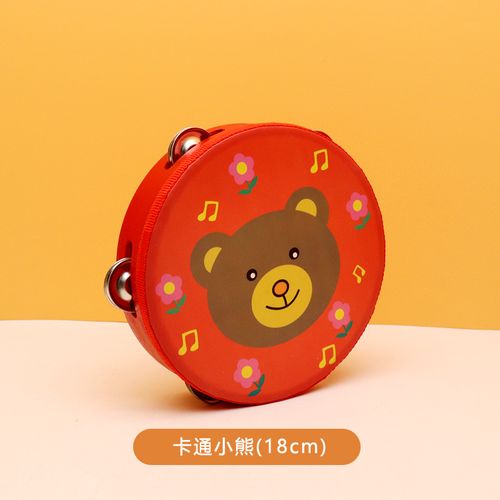 绿野客奥尔夫打击乐器儿童卡通铃鼓木制幼儿园老师表演手鼓婴儿手拍鼓