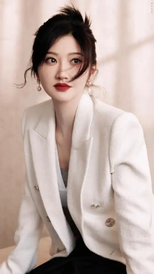 景甜奶白西装##令人心动的offer