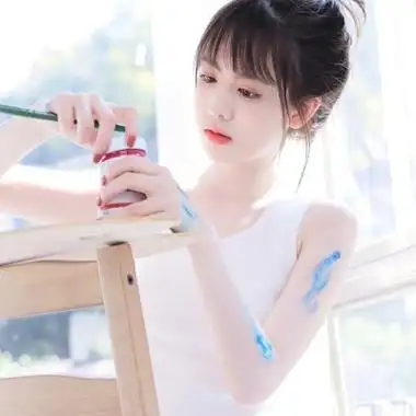 高清温柔的小清新白色系女头真人图片