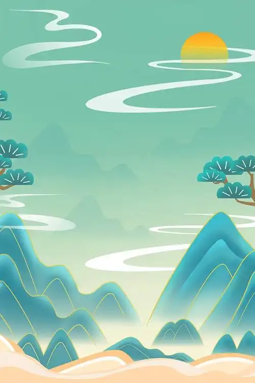 国庆节国潮中国风海报免抠背景