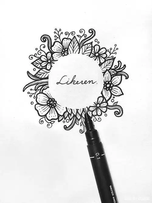 不会装饰日记本?用这些小图案画起来,太漂亮了