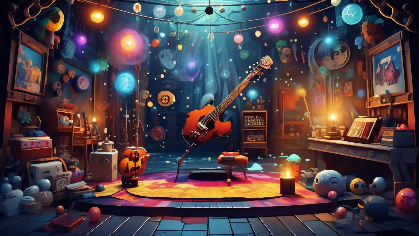 这些炫酷舞台背景壁纸绝对是你的不二之选!