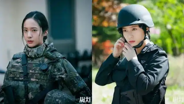 公开krystal剧照,韩剧又一军装美女诞生|krystal|search|金智媛|女兵