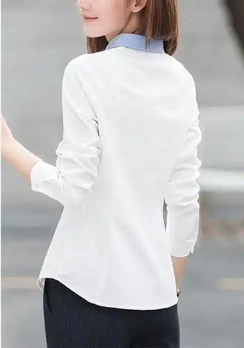 2017春装新款女装职业白衬衫女长袖打底衫