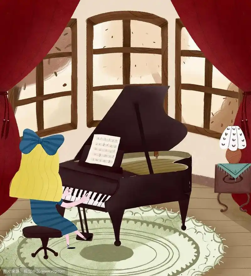 弹钢琴的女孩