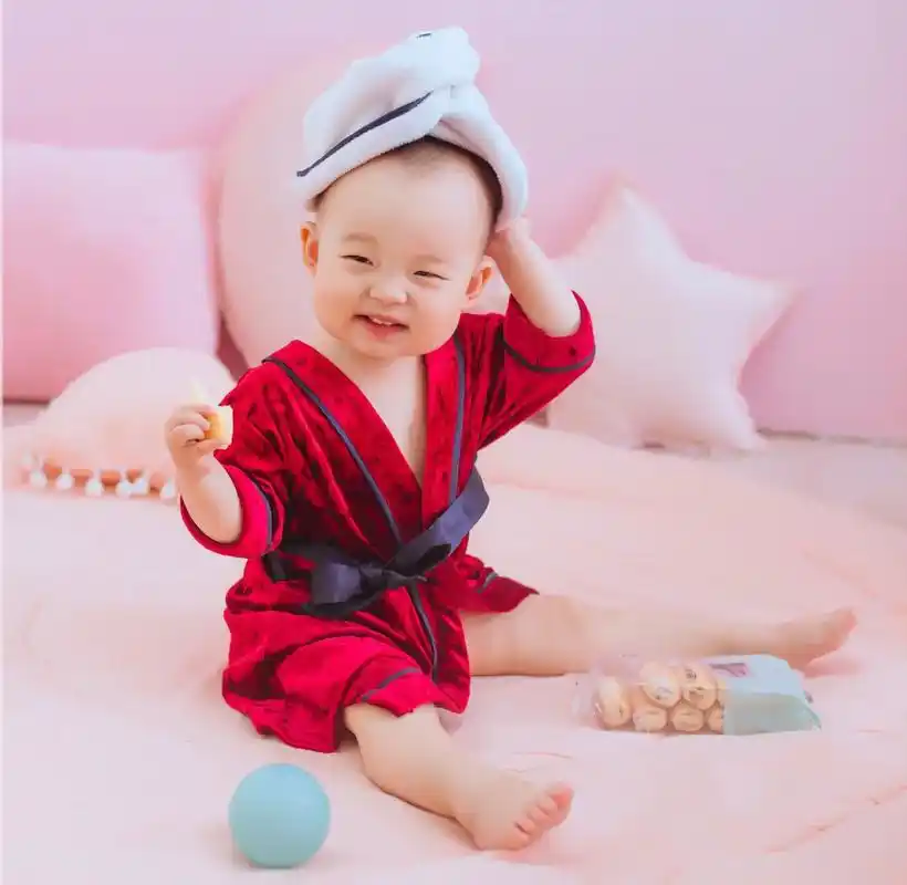 愿小宝茁壮成长平安喜乐 ,一岁半周岁照 #宝宝写真 #健健康 - 抖音