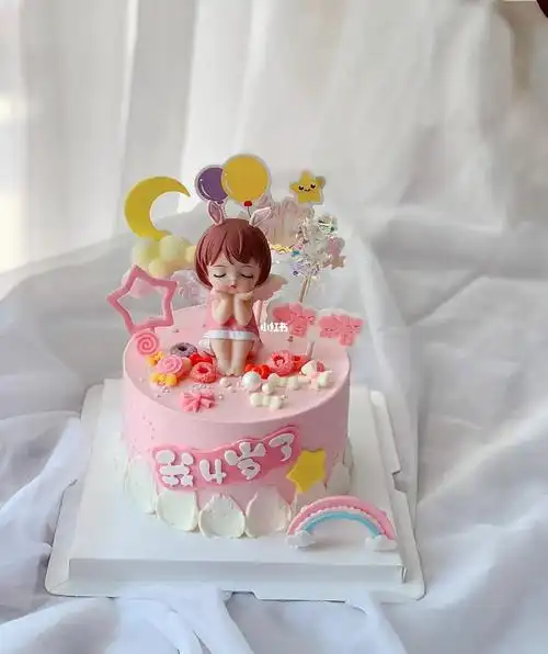 女童周岁生日蛋糕