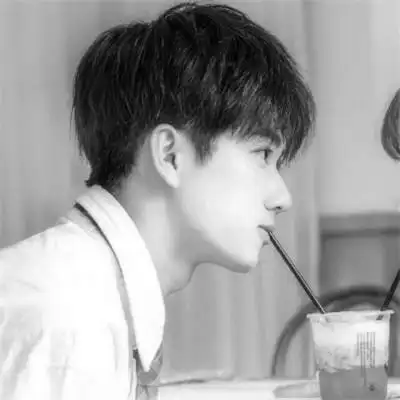 男女黑白情侣头像