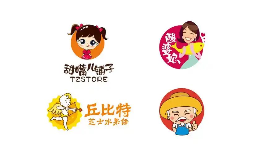 给你来一稿人物形象化的卡通标志