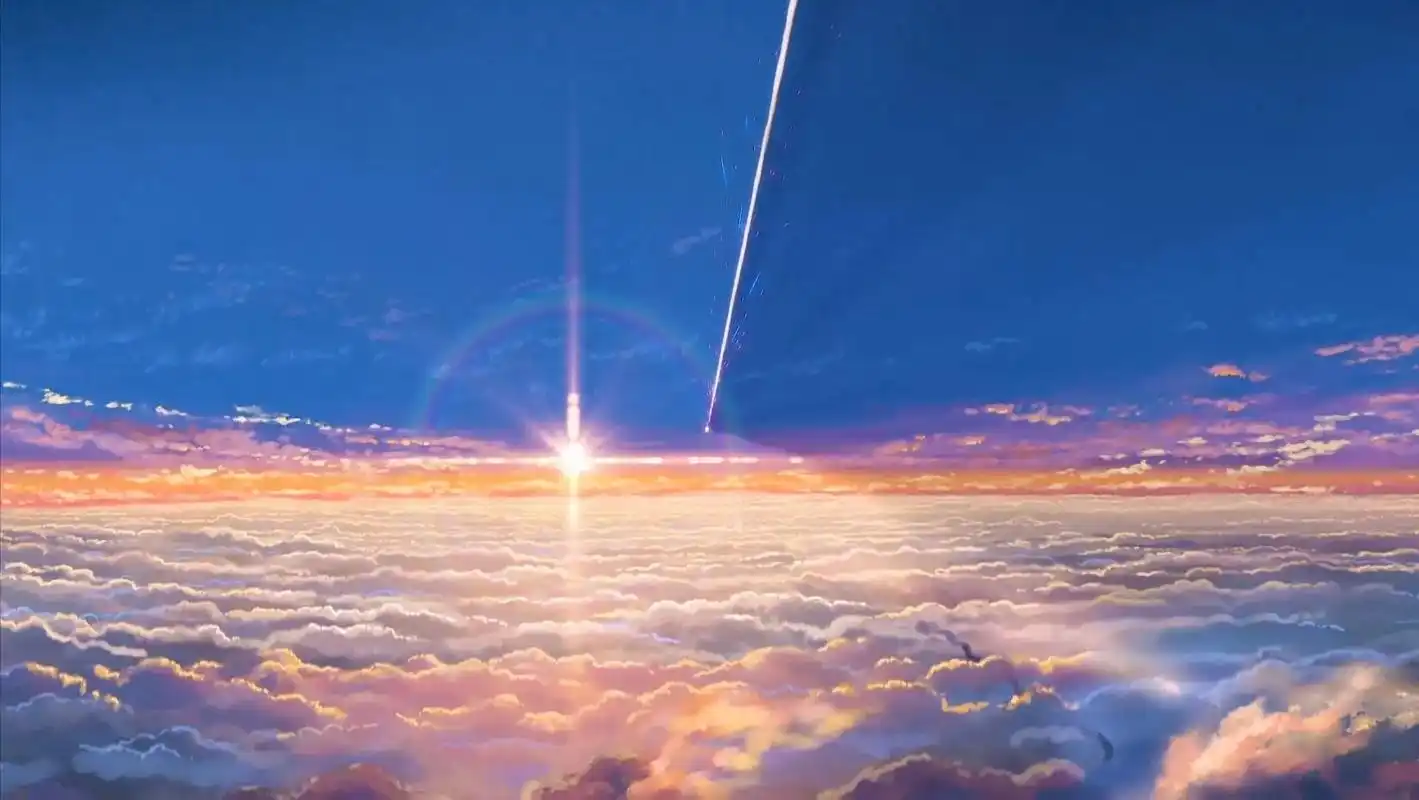 喜欢我的话就放在空间里吧#动漫 #你的名字 #朋友圈背景图  - 抖音